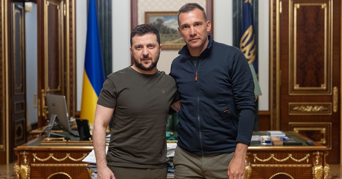 Андрей Шевченко посетил бойцов из 13-й бригады НГУ Хартия