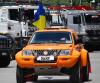 Украинский флаг на подиуме "Дакара 2010"