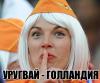 Уругвай - Голландия. Статистика матча