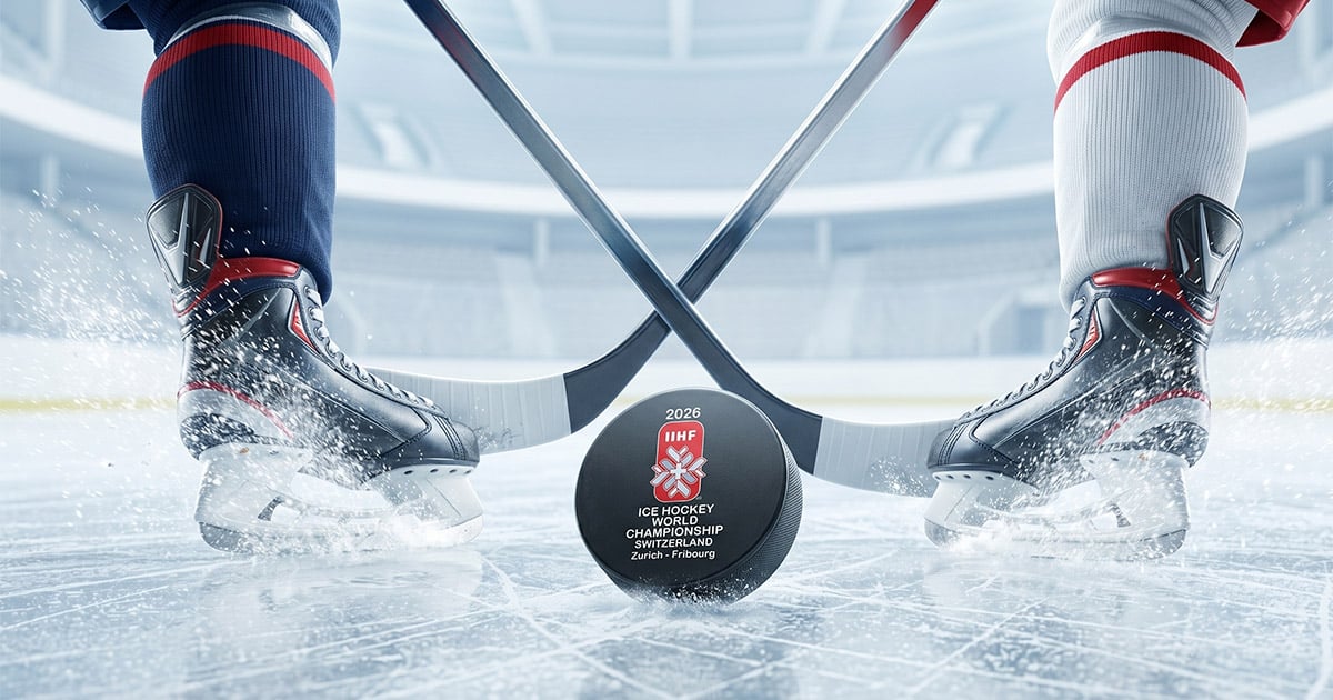 Шайба чемпионата мира по хоккею 2026