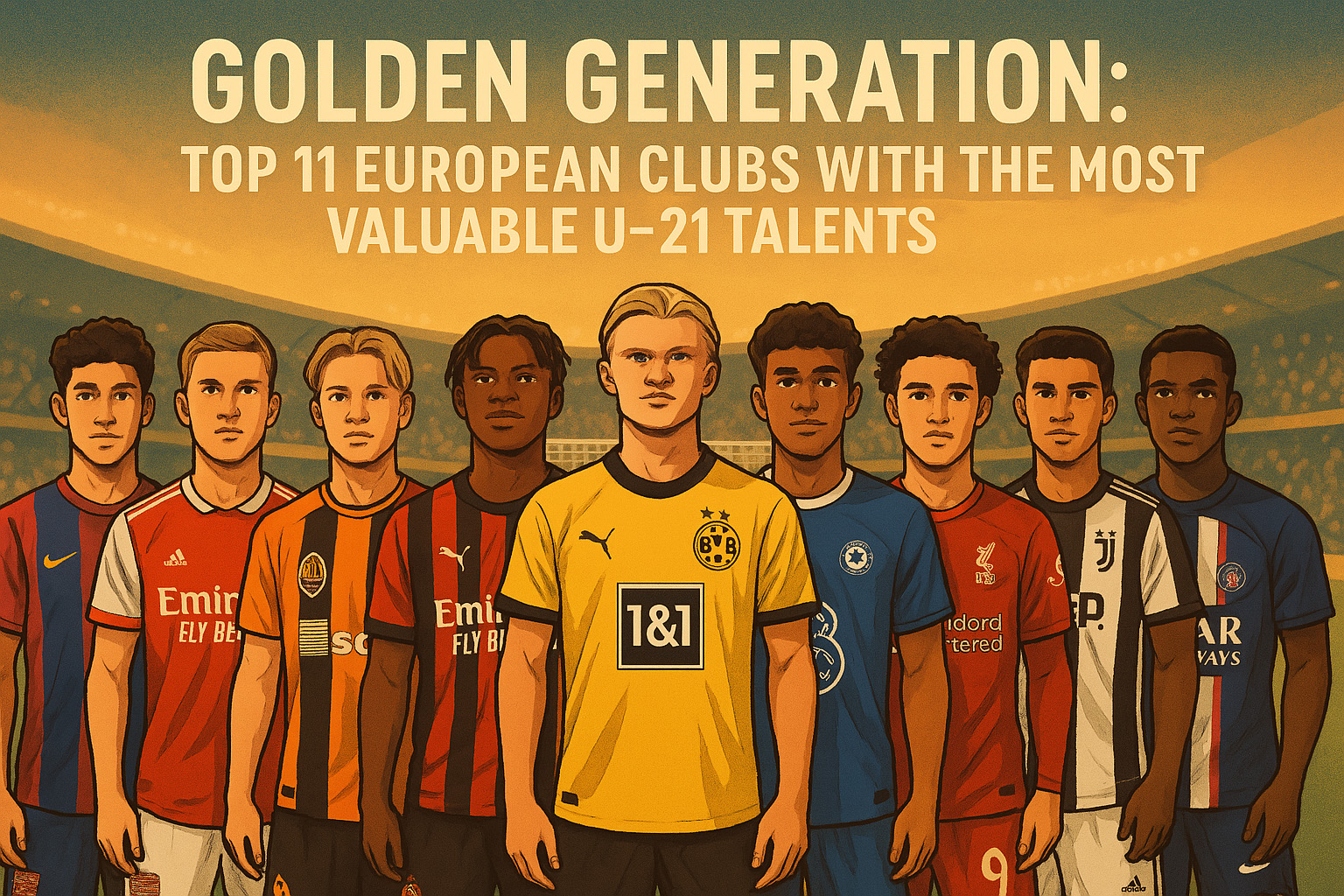 Which of Europe’s top clubs boasts the most promising squad of U-21 talent?